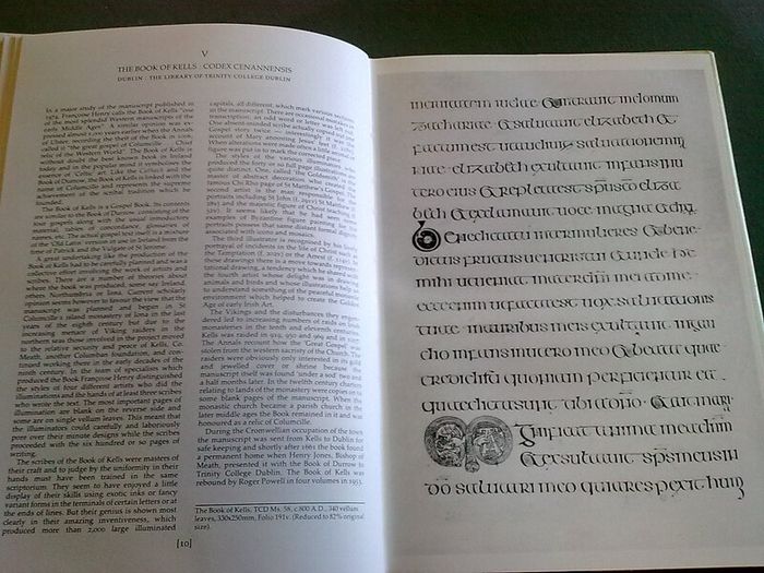 The Irish Hand Scribes and manuscripts with exemplar of scripts Ireland Dolmen
