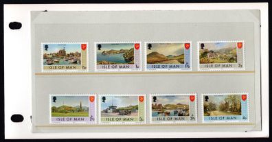 1973 Isle of Man Independent Postal Administration First Definitive Series Low Values Stamp Presentation Pack