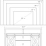 New TV Display Unit With Sliding Barn Doors - FREE P&P Image 7