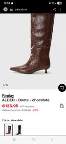 Replay Alder kitten heel boots size 41