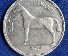 Ireland 1961 Mule Half Crown coin