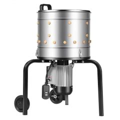 Chicken Plucker Machine, 400mm Drum, 500W & 230RPM Electric Chicken Plucking Machine with 114 Soft Fingers & Transport Wheels, Stainless Steel Feather Remover for Processing 1-2 Chicks Once