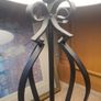 Wrought Iron Table Lamp with Shade Image 10