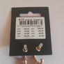 Pilgrim Danish Design Rose Gold Tone Hoop Earrings Grey Agate Drop New CAN POST Image 5