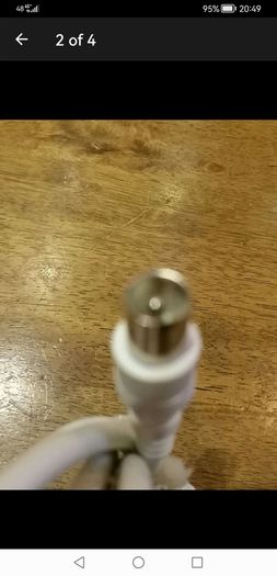Coax cable with socket to connects your TV or set top box to an aerial outlet