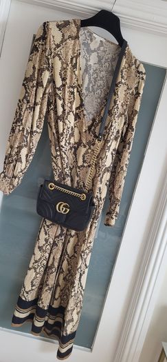 H&M python print midi Sz 8UK (Fit 8 to 10UK)
