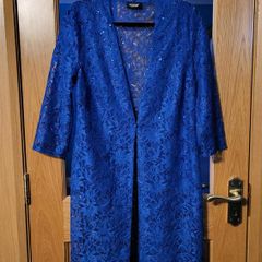 Godske blue lace kimono / long cardigan, Size 10-12