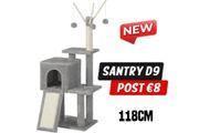 118cm Cat Tree, Cat Tower with Scratching Posts - Grey