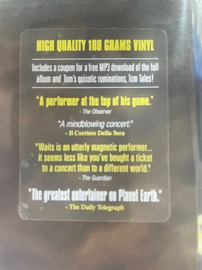 Tom Waits - Glitter And Dome Live (plus 7" and gig ticket)