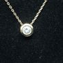 9K Gold Solitaire Necklace Image 2