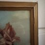 Antique Reverse and Surface Painted Glass Still Life of Roses Image 6