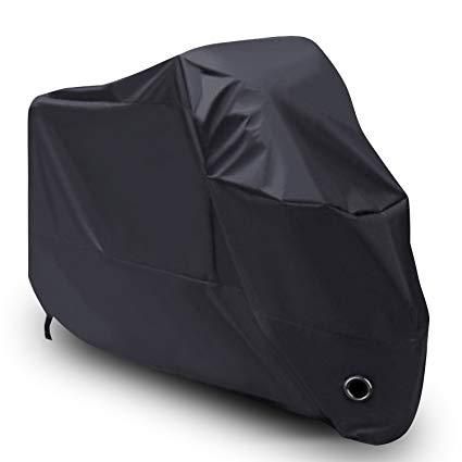 Motorcycle Motorbike Scooter Waterproof UV Protector Rain Cover Protection Dustproof M L XL XXL XXXL XXXXL 2XL 3XL 4XL UV Dust Protector Rain Cover BLACK
