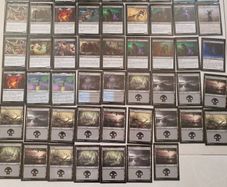 MTG Magic The Gathering Black Horror Deck approx 60 cards