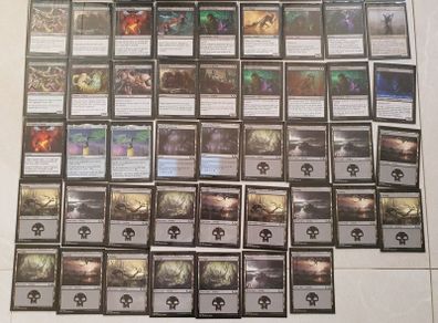 MTG Magic The Gathering Black Horror Deck approx 60 cards