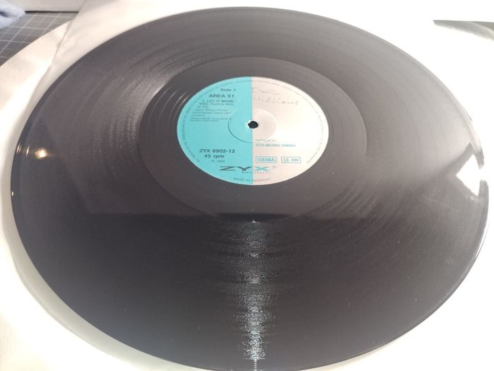 Area 51 - Let It Move You - Zyx Music - Quality German Pressing! Legendary Vocal Piano Trance Beast!!