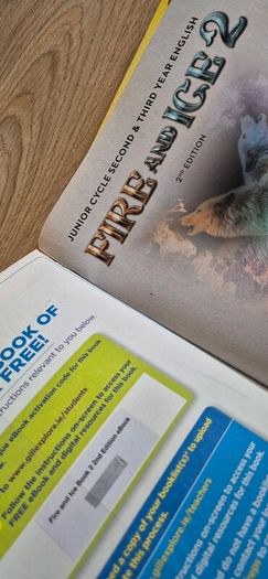 Fire and Ice 2 Junior Cycle English Textbook & Writing Skills Book