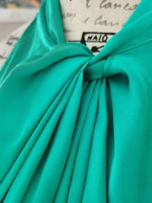 green blouse