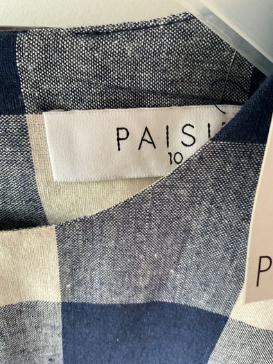 dress Bnwt paise asymmetrical gingham check dress size 10