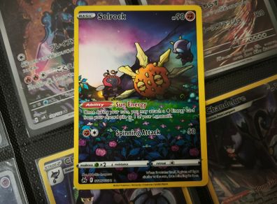 Solrock ! Illustration Rare ! from Crown Zenith Set ! 2023 ! Pokemon Card !