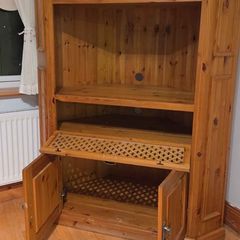 pine tv corner unit