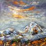 The Reek in Winter's Grip, Contemporary Croagh Patrick Acrylic Image 2