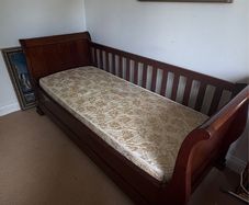 Stunning solid cherry wood bed