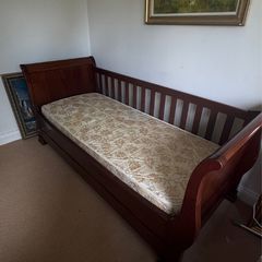 Stunning solid cherry wood bed