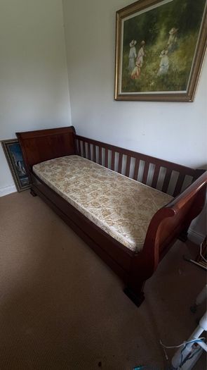 Stunning solid cherry wood bed