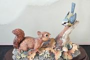 Border Fine Arts "Baby Squirrel and Blue Tit" Figurine