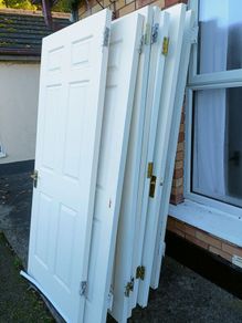 (6) 32 inch 6 panel doors