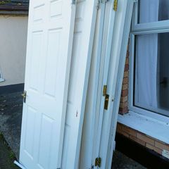 (6) 32 inch 6 panel doors