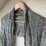 Mucros Weavers Ireland Fringe Scarf Multicolor Boho Knit Image 2