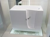 RUBIN WALK IN BATH with integral seat, door & low level entry