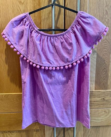 NEXT BNWT girls top with Pom Poms, age 9