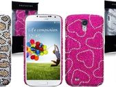 New Samsung I9500 Galaxy S4 Diamante Bling Gem Rhinestone Case Cover In Various Designs
