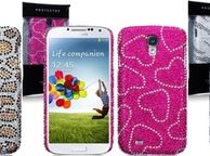 main image for ad New Samsung I9500 Galaxy S4 Diamante Bling Gem Rhinestone Case Cover In Various Designs