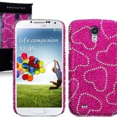 New Samsung I9500 Galaxy S4 Diamante Bling Gem Rhinestone Case Cover In Various Designs