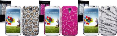 New Samsung I9500 Galaxy S4 Diamante Bling Gem Rhinestone Case Cover In Various Designs