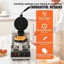 Commerical Round Waffle Maker 1300W Rotatable Non-Stick Waffle Iron 220V Image 6