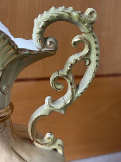 Large Antique Hand Painted Vase