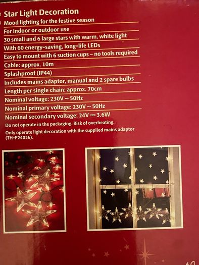 Christmas lights window curtain star Lights decor indoor / outdoor