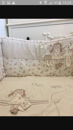 Once upon a time Mama & Papa Bumper and Cover Set