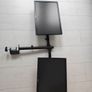2 x LG 22 inch monitors with arms mount to the desk quick sale Image 2