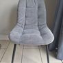 grey upholstered kitchen chairs Image 4