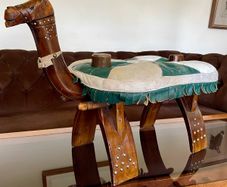 MCM Uber Kitsch Retro North African Footstool Childs Chair 1960s