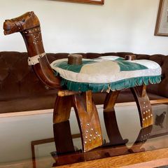 MCM Uber Kitsch Retro North African Footstool Childs Chair 1960s