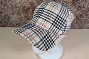 MONKI tartan burberry style pattern baseball cap