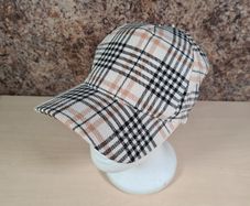 MONKI tartan burberry style pattern baseball cap