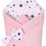 Handmade minky baby swaddle wrap and blanket Image 5