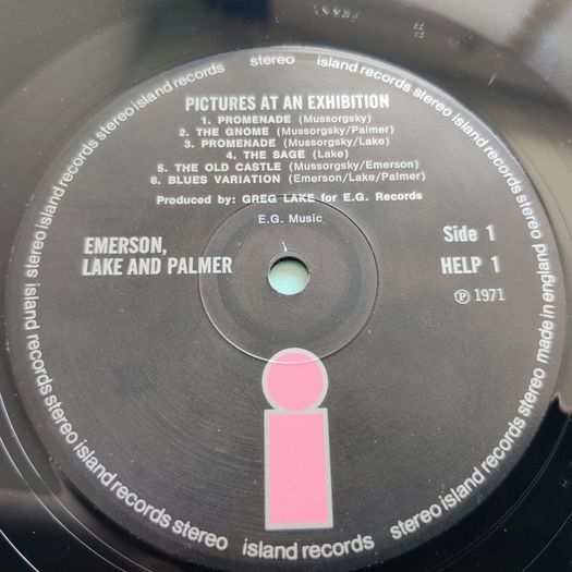 LP Vinyl Record - Emerson Lake & Palmer - Pictures At An Exhibition ( Irish Pressing )